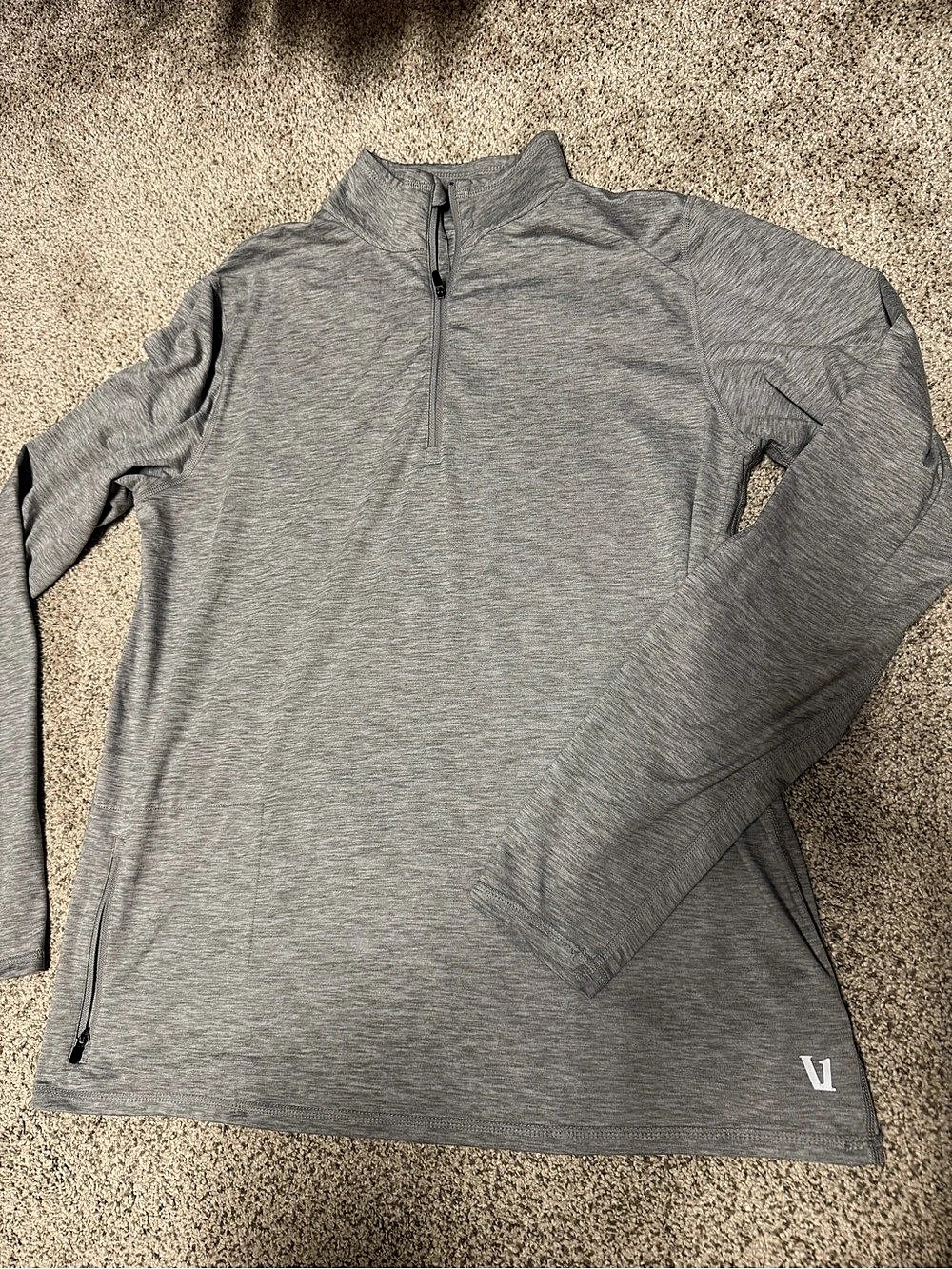 Lululemon Men's Quarter Zip Gray Size Medium